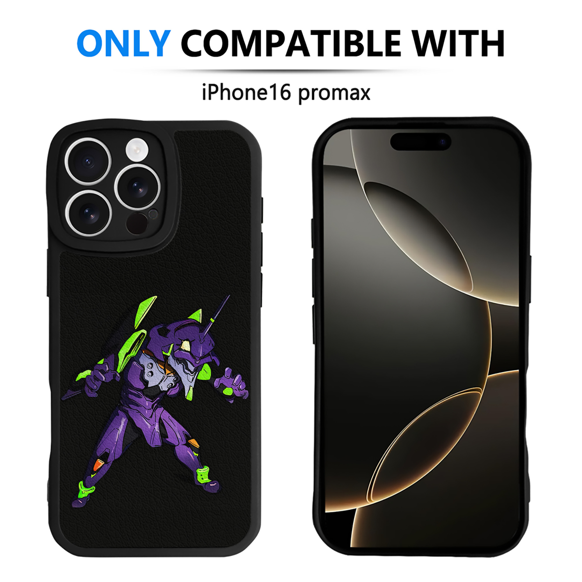 （画像用） EVA 新世紀エヴァンゲリオン 【iPhone 16シリーズ対応】シリコンスマホケース（レザー調） 材質：シリコン